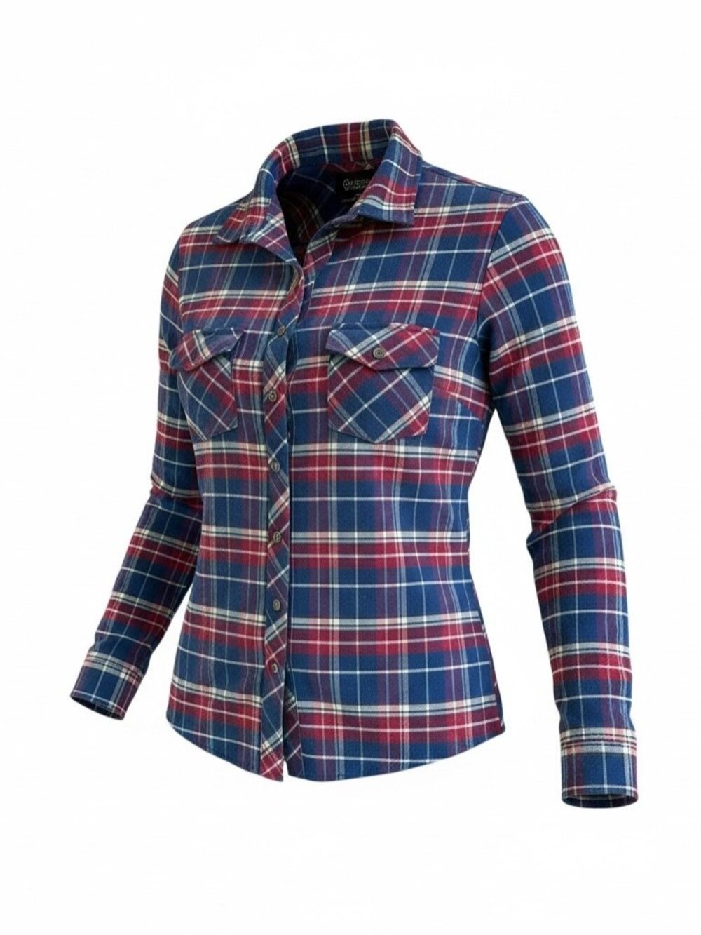 Kuhl Alina Flannel Plaid Button Down Shirt Gorpcore Size Large Hiking Outdoors